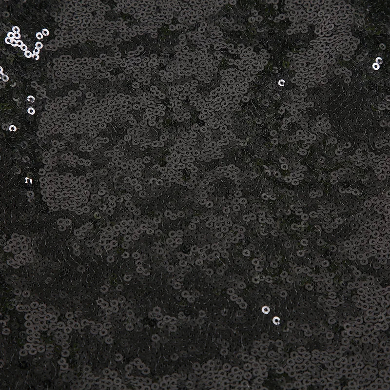 Elegant Black Sequins Dress Women's Bodycon Square Neck Autumn Party Dresses Chic Mature Outfits Bling Club Charming
