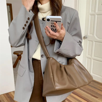 Trendy Design Handbags and Purses Tote Women Shoulder Crossbody Bags New Soft Vegan Leather Ladies Messenger Clutches Bag