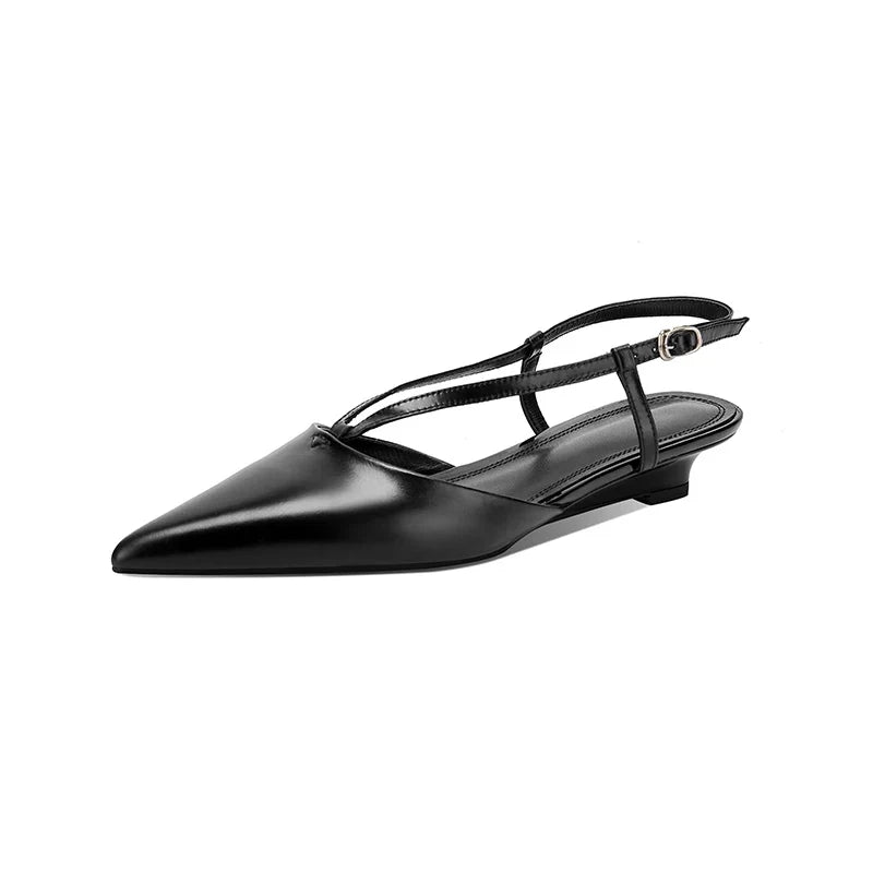 Sandals Women 2024 Concise Style Pointed Toe Sandals for Girls Women Sexy Low Heel Summer Party Sandalias