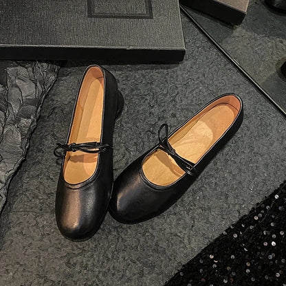 Woman Ballet Flats Basic Style Round Toe Ballet Shoes Spring Autumn Korea Style Simple Shoes Slip On Woman Soft Flats