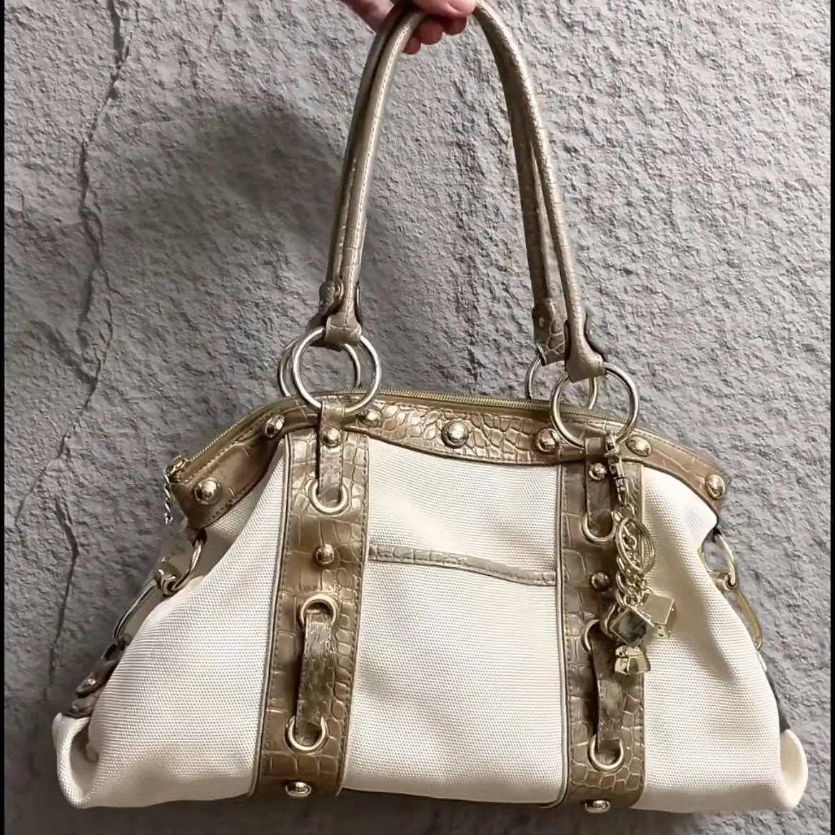 Hot Girl Retro High End Handbag Women Patchwork Large Capacity Shoulder Bag Ladies Y2K Aesthetics Harajuku Underarm Tote Bag New