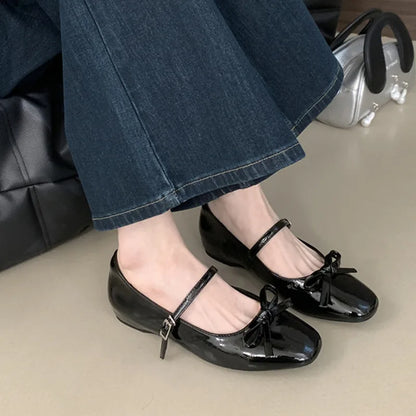 New Women Flat Shoes Fashion Shallow Ladies Casual Soft Mary Jane Shoes Outdoor Dress Flat Ballet Shoes