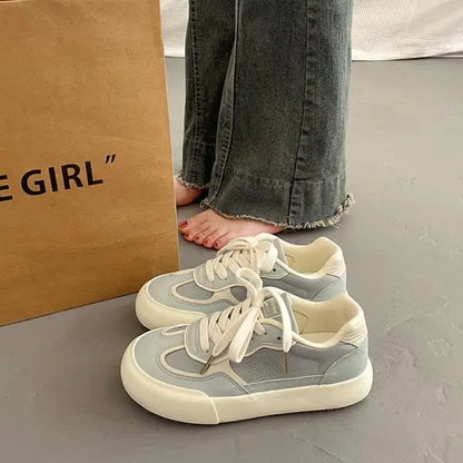 Women Shoes Autumn Casual Female Sneakers Clogs Platform Flats Modis All-Match Wedge Basket Fall Creepers Dress Cute New Su