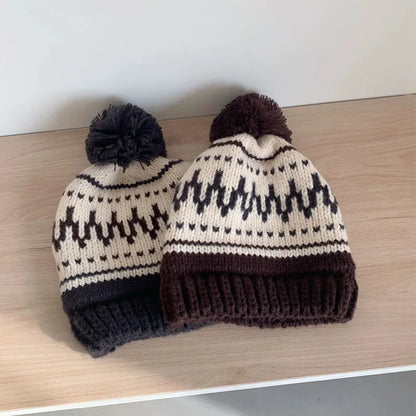 Winter Ear Protection Hats For Women&Men Thicken Warm Beanies Caps Unisex Cute Cat Ear Skullies Hat Outdoor Ski Coldproof Caps