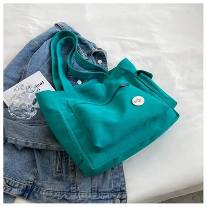 Korean Casual Tote High Quality Female Shoulder Solid Color Bags Large Capacity Ladies Handbags Women Fanny Pack