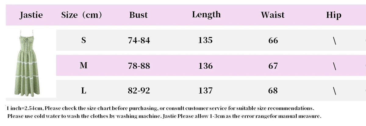 Holiday Style Summer Women's Dress Lace Splicing Sweet Lace Waist Back Green Plaid Dresses Elegant Fashion Long Dress