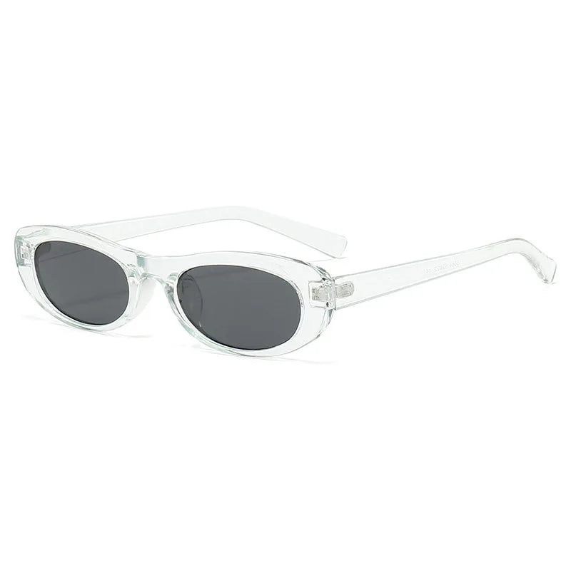 Fashion Cat Eye Sunglasses Women's Luxury Brand Small Oval Black Sun Glasses Women Goggle Trends Rectangle Eyewear UV