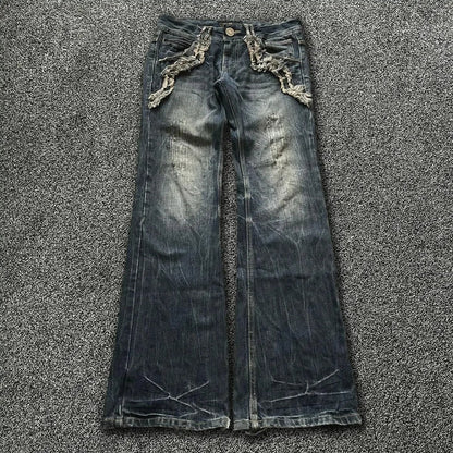New High Waist Washed Slim Jeans Y2K Women Classic Fashion Street Straight Pant Trendy Retro Harajuku Simple Design Flared Jeans