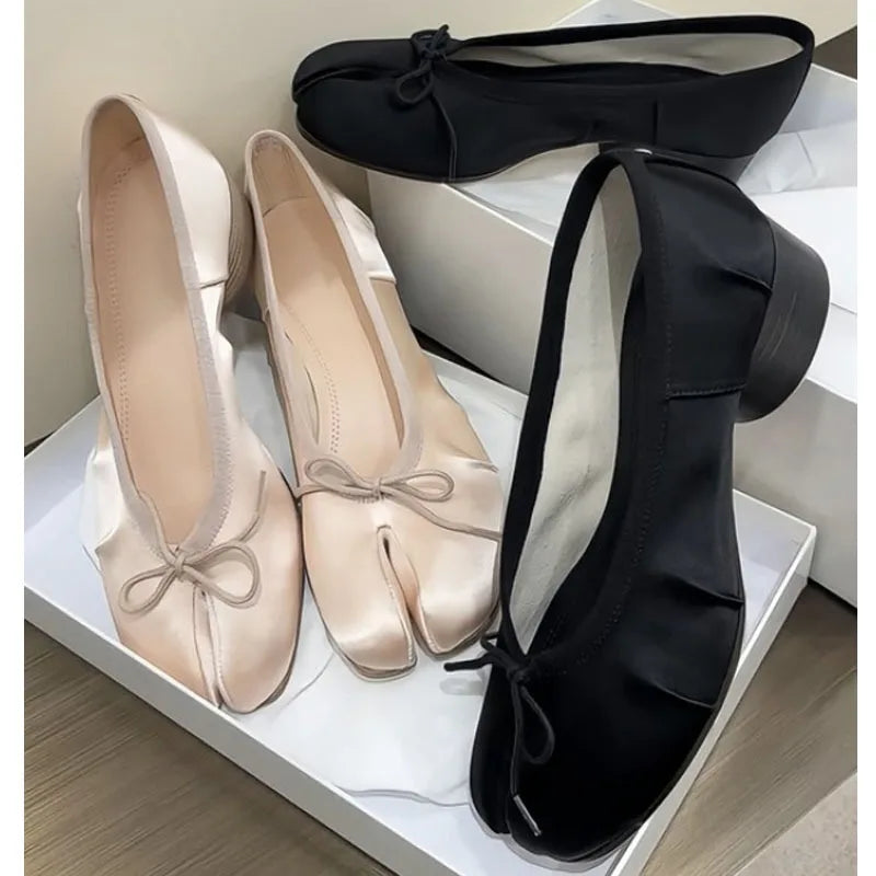 New Fashion Design Tabi Women Handmade Women Flats High Quality Split-Toe Mules Ballet Shoes Zapatos De Mujer