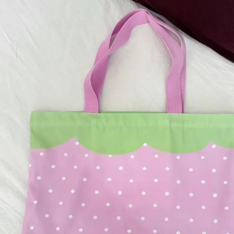 Patchwork Contrast Color Kawaii Dot Underarm Bag Sweet Y2k Aesthetic Cute Women's Handbags Casual All Match Simple Shoulder Bags