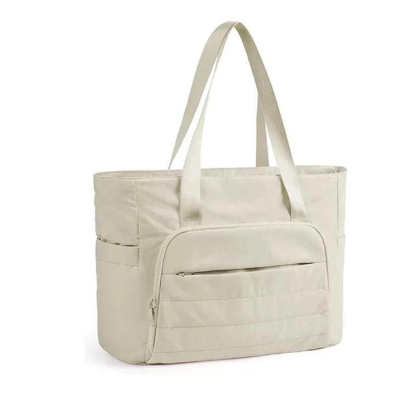 Women's Travel Tote Bag Leisure Fashion Large Capacity Commuting Gym Shoulder Bag Female Simple Mommy Go Out Handbags