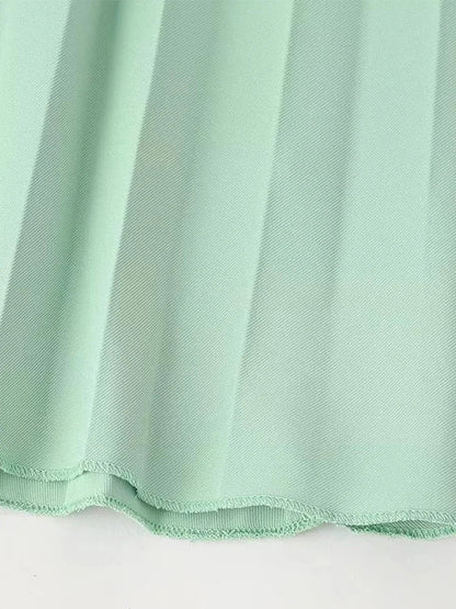 Casual Solid Women Skirt Suits Notched Collar Single Breasted Top A-line Draped Long Skirts 2024 Summer New Fashion Female Sets