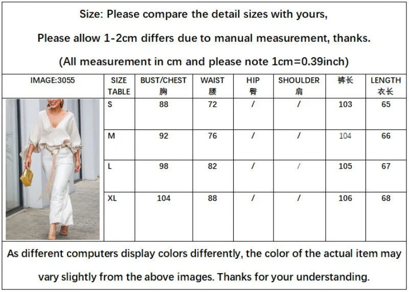 Elegant Women Pants Set Chic Loose Long Batwing Sleeve Shirt Top Wide Leg Pants Two Piece Trousers Set Lace Hollow Out Outfits