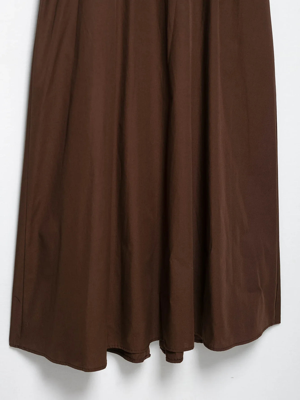 Fashion Brown Sleeveless Long Dress With Belt Round Neck Fashion Pleat Summer Dress Button Elegant Chic Femme Vestidos