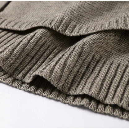 Chic Knitted Cape Cardigan Women Casual Solid Single-Breasted O-neck Sweaters Female Autumn Loose Versatile Simple Knitwear