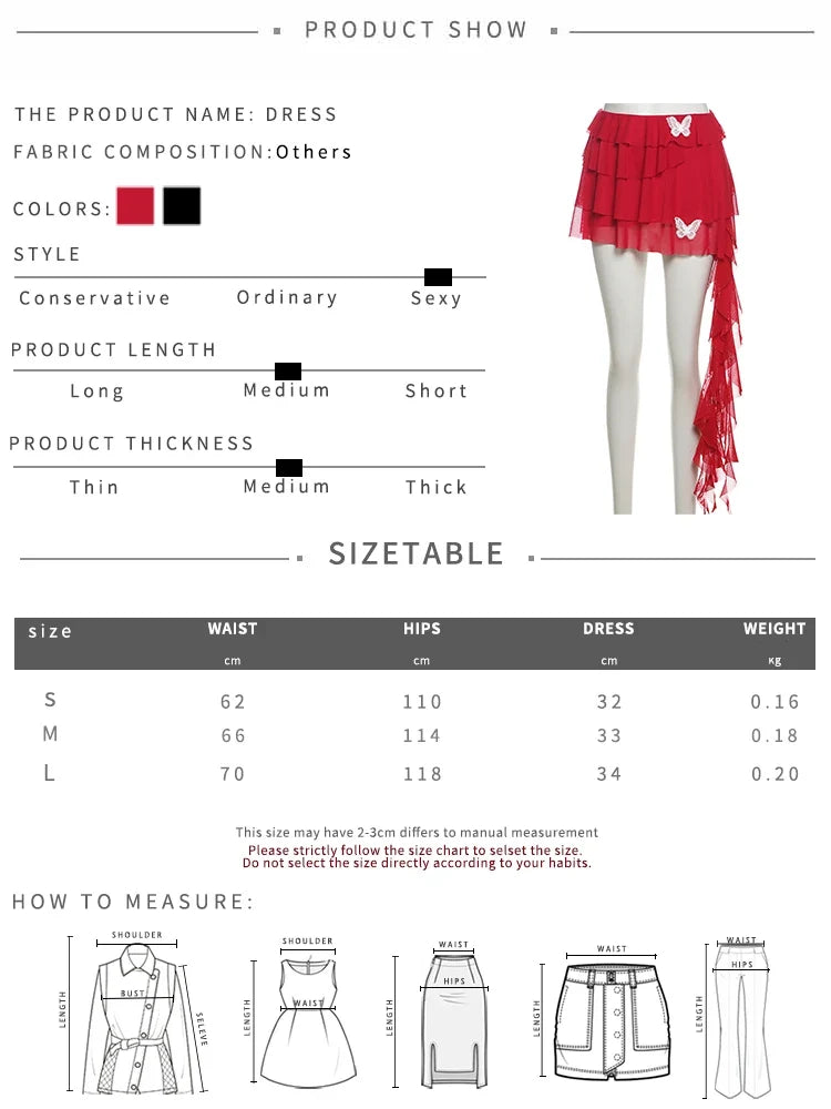 Chic Sexy 2-Piece Set Women Halter v-Neck Backless Folds Lace Vest+Tierred Tassels Butterfly Skirts Matching Party Suits