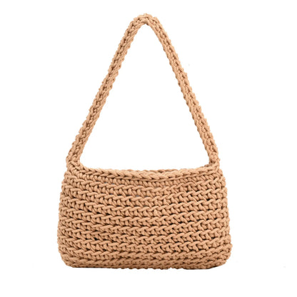Fashion Versatile Shoulder Bag for Women Handmade Woven Women's Bag with Large Capacity Underarm Bag for Women