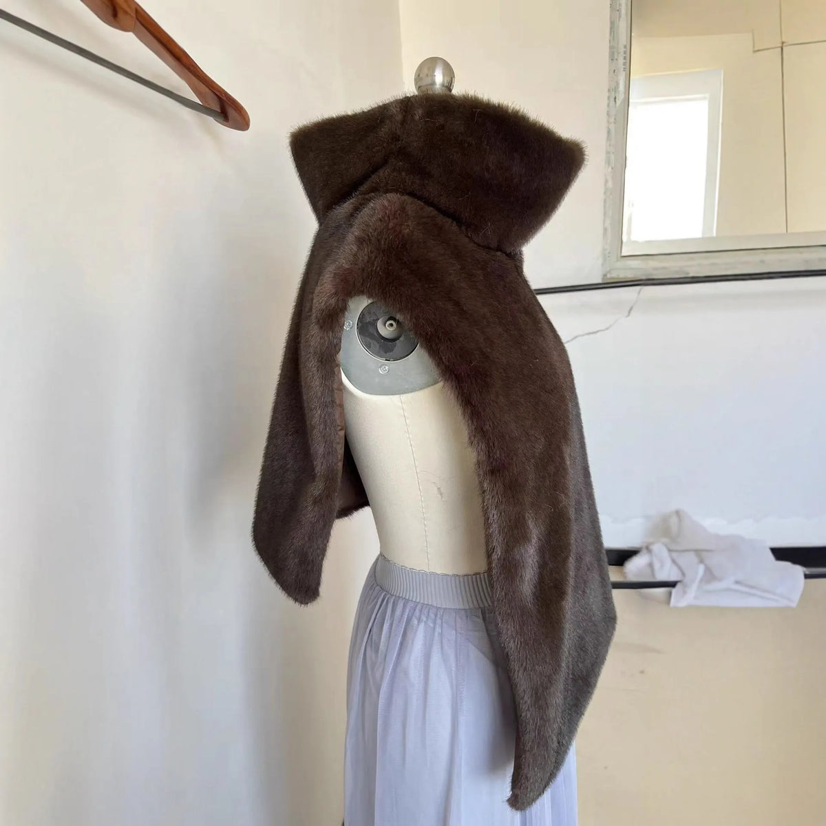 Cool Winter Women Artificial Fur Vest Turtleneck Sleeveless Pullover Female Mink Fur Jacket Instagram-Style Lady Eco Fur Outwear