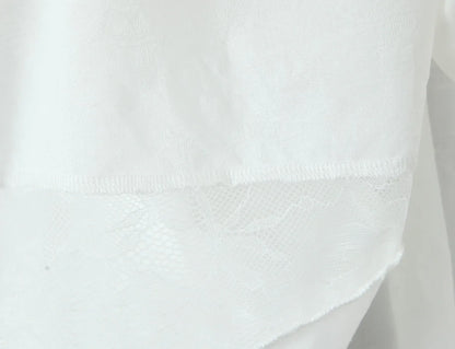 Lace Spliced Elegant White Dress Women Square Neck Sleeveless A-line Summer Long Dresses Holiday Party Robe