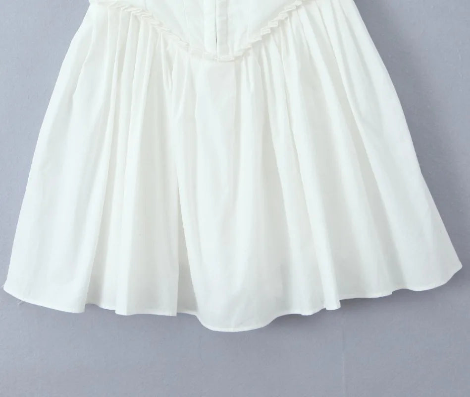 red party dress square neck sleeveless pleated summer dresses new cotton mini sexy women dresses