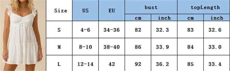 V Neck Tiered Swing Dress with Smocked Back for Summer Casual Beach Party Women's Ruffle Sleeve Lace Trim Babydoll Mini Dress