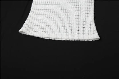 Elegant Sequined Patchwork 3 Piece Set Women Basic Scarf+Square Collar Tank Tops+Ruched Long Skirt Matching Trend Suits