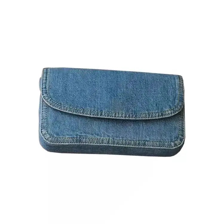 Single Shoulder Denim Crossbody Bag Fashion Retro New Women's Denim Small Bags