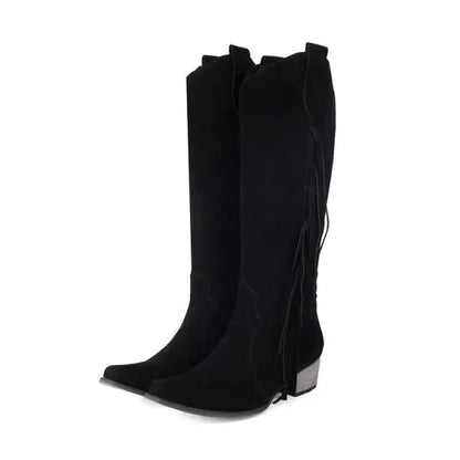 Shoes Fashion Boots Woman Sexy Thigh High Heels High Sexy Boots-Women Round Toe Punk Over-the-Knee Stiletto Ladies Med Rub