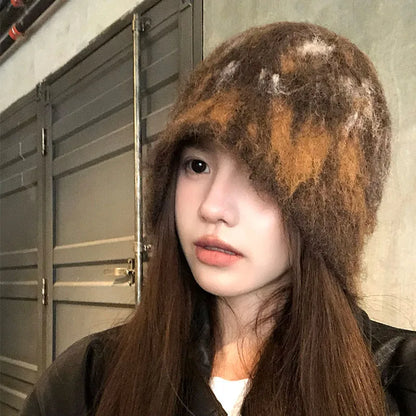 Knitted Beanies Cap For Men&Women Winter Warm Unisex Hooded Hat Neck Collar Scarf Cap Ski Beanie Cold Hats Balaclava Caps Bonnet