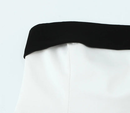 New In Women's Patchwork Velvet Strapless Bustier Tops Straight Neck Side Zipper Bow Camis Female Sexy Fashion Party Wrap Tanks