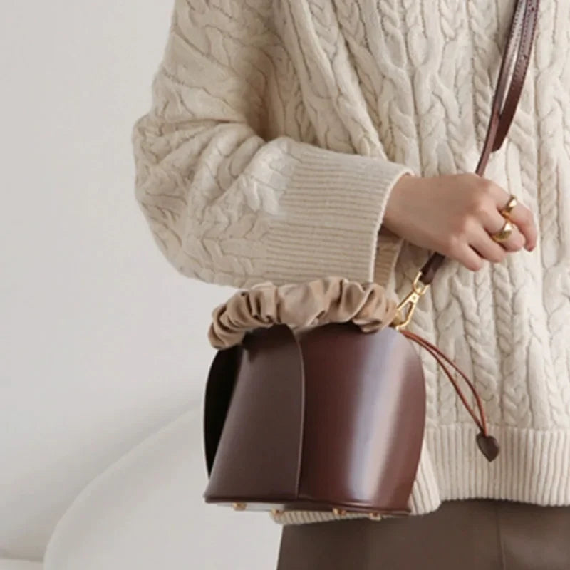 Retro Women Bag Versatile Shoulder Bag New Popular Bucket Bag Crossbody Bag Women Handbag