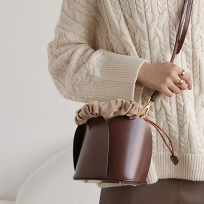 Retro Women Bag Versatile Shoulder Bag New Popular Bucket Bag Crossbody Bag Women Handbag