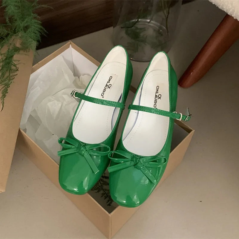 New Women Flat Shoes Fashion Shallow Ladies Casual Soft Mary Jane Shoes Outdoor Dress Flat Ballet Shoes