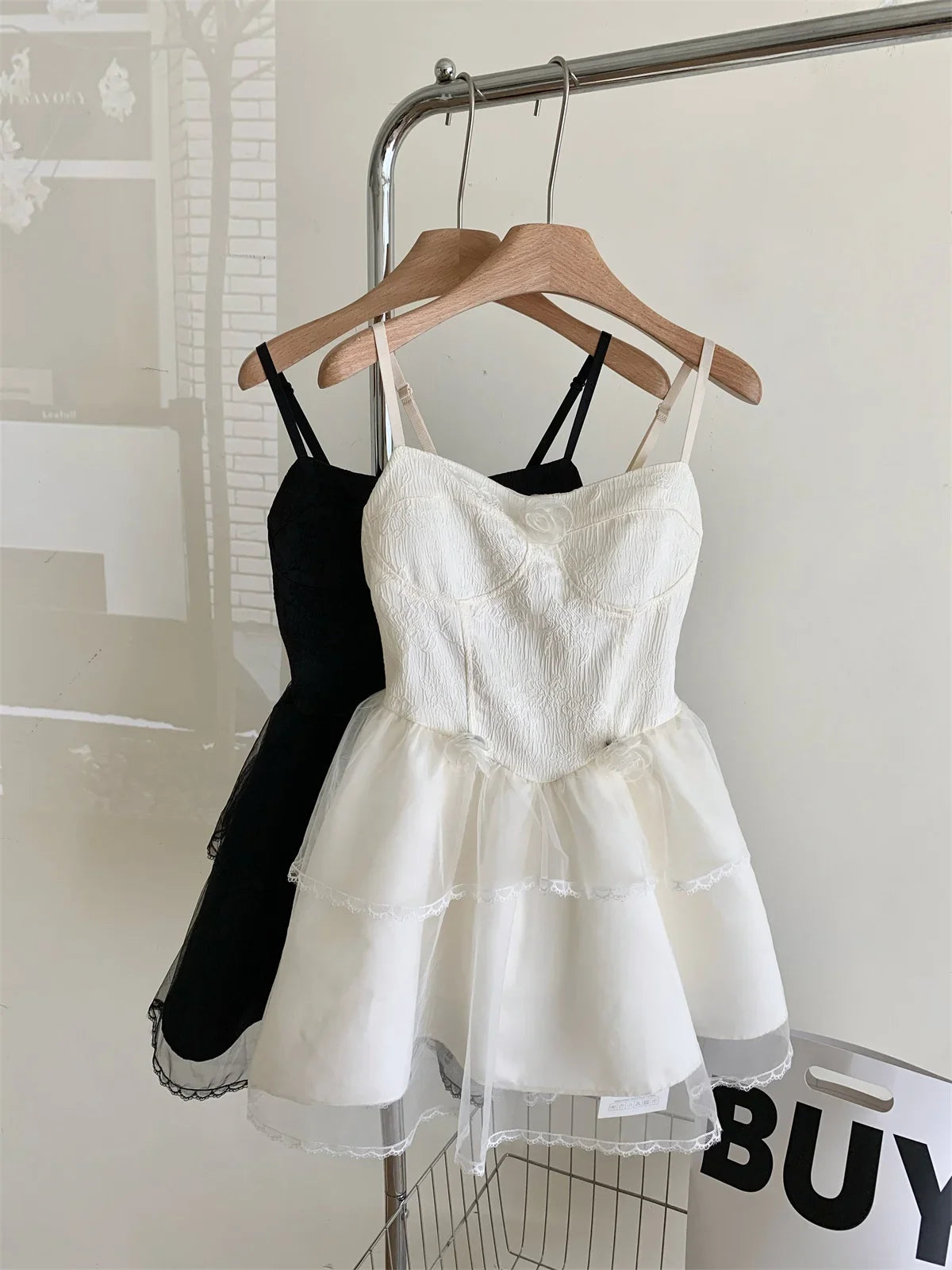 Women's Apricot Mini Dress Y2k Vintage Elegant Off Shoulder Sleeveless Evening Dress Party Club One Piece Frocks Clothes Summer
