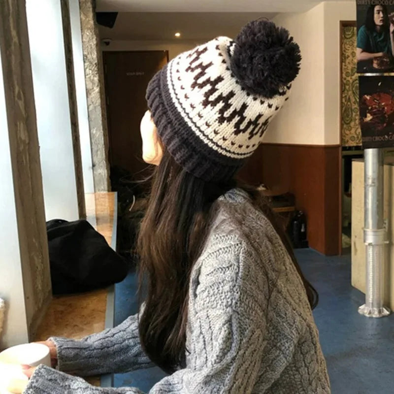 Winter Ear Protection Hats For Women&Men Thicken Warm Beanies Caps Unisex Cute Cat Ear Skullies Hat Outdoor Ski Coldproof Caps