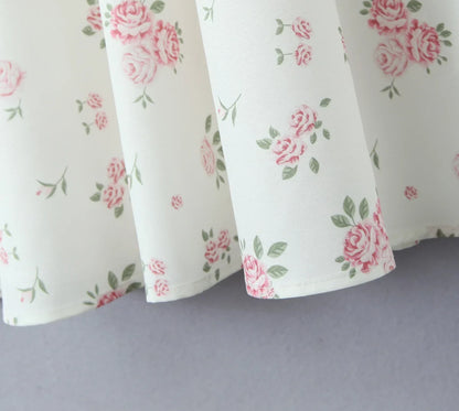 New 2025 Women Floral Print Elegant Sling Long Dress Sexy Thin Straps Hem Slit A-line Summer Holiday Dresses