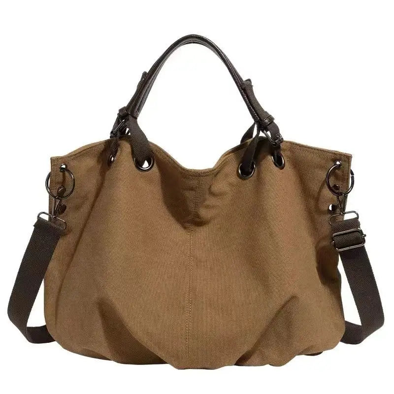 Japanese Retro Safari Style Canvas Bag New Large Capacity Multifunctional Crossbody Tote Bags
