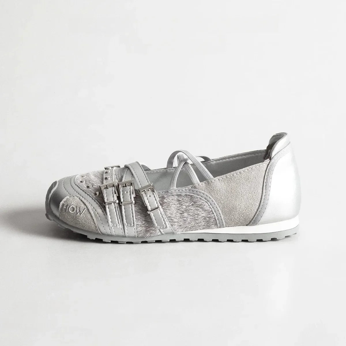 Women's Mary Jane Flat Shoes with Bow Cross Band Soft Bottom Leather Surface Retro Ballet Style Casual Footwear Summer Season