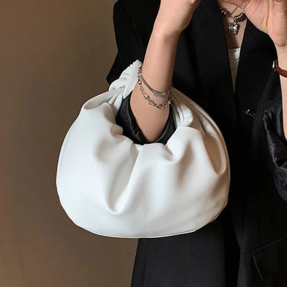 Top-Handle Bags for Women Japanese Fairy Elegant Y2k Aesthetic Handbags Sweet Fashion Office Lady Chic All Match Solid Clutches