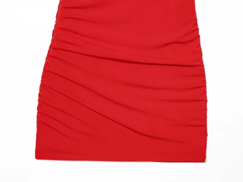 Women V Neck Sexy See Through Sleeveless Mini Dresses Party Elegant Evening Short Dress Pleated Slim Mesh Dress