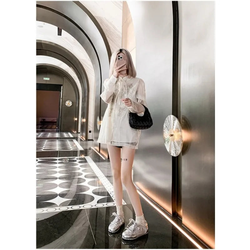 Designer New Bow Solid Color Ballet Women's Shoes Spring Autumn Fashion Flat Soft Leather Ribbon Round Head Ladies Sneakers