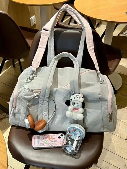High-capacity Handbag Travel Storage Tote Bags Causal Korean Style Fashion Shoulder Crossbody Bag