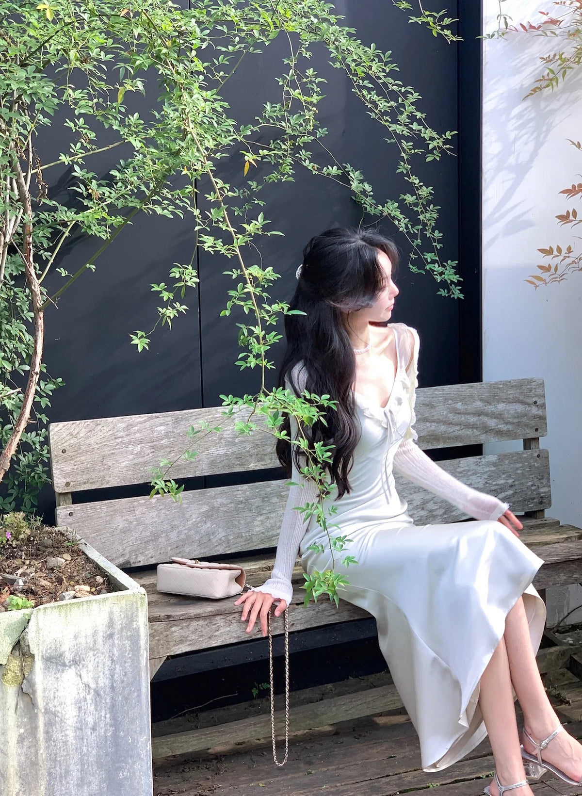 White Satin Spaghetti Strap Long Dresses for Women Summer New Elegant Party Sweet Sleeveless Female Clothing Holiday Casual