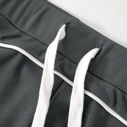 Casual Patchwork Women Two Piece Short Sets 2025 Spring Fashion Sporty Fitness Outfit Long Sleeve Cropped Jacket and Mini Shorts
