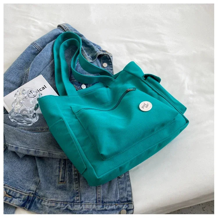 Korean Casual Tote High Quality Female Shoulder Solid Color Bags Large Capacity Ladies Handbags Women Fanny Pack