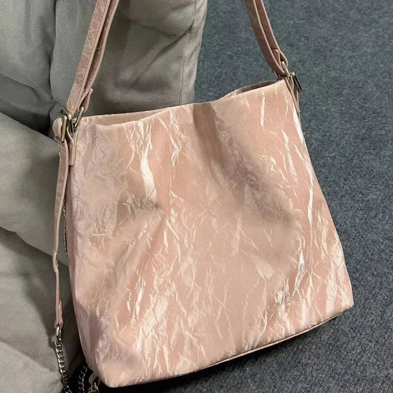 Luxury Design Vintage All Match Shoulder Underarm Bags Casual Y2k Women Simple Backpacks Streetwear Fashion Tote Handbags Trendy