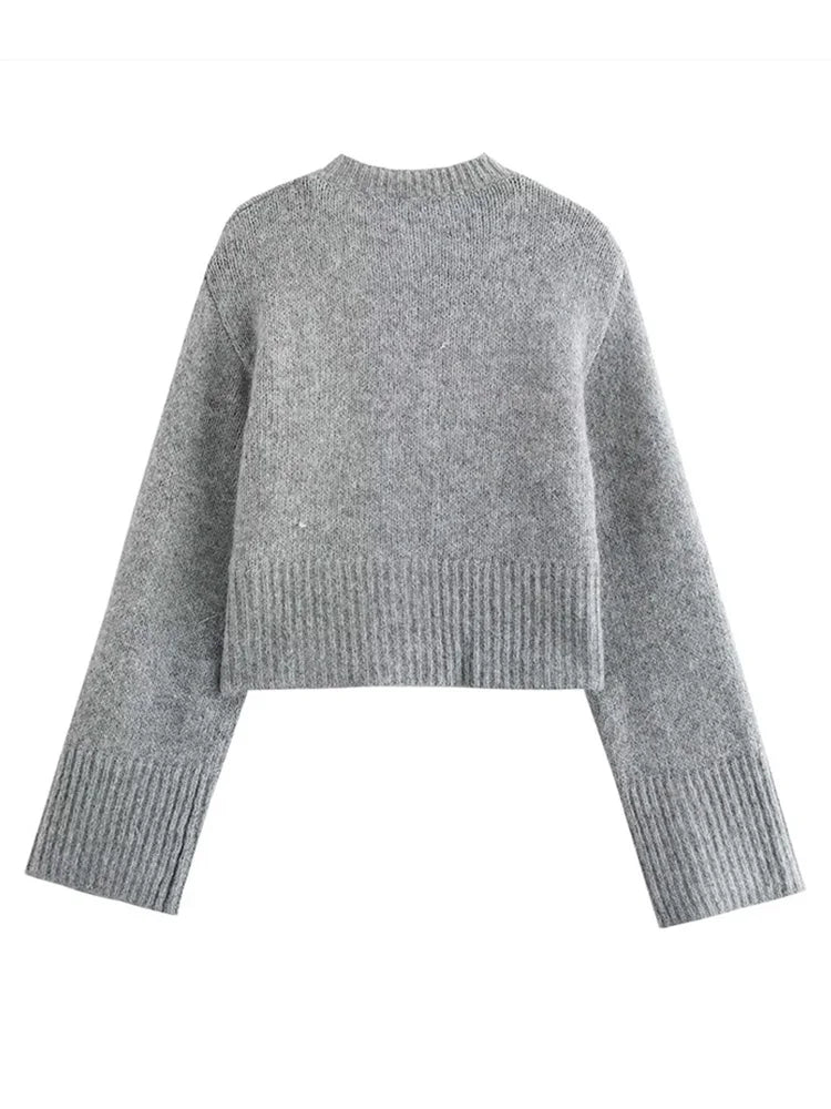 Casual O-neck Knitted Cardigan Women Autumn Winter Slim Short Buttons Coat Female Elastic Waist Solid Sweater Lady Soft Basic