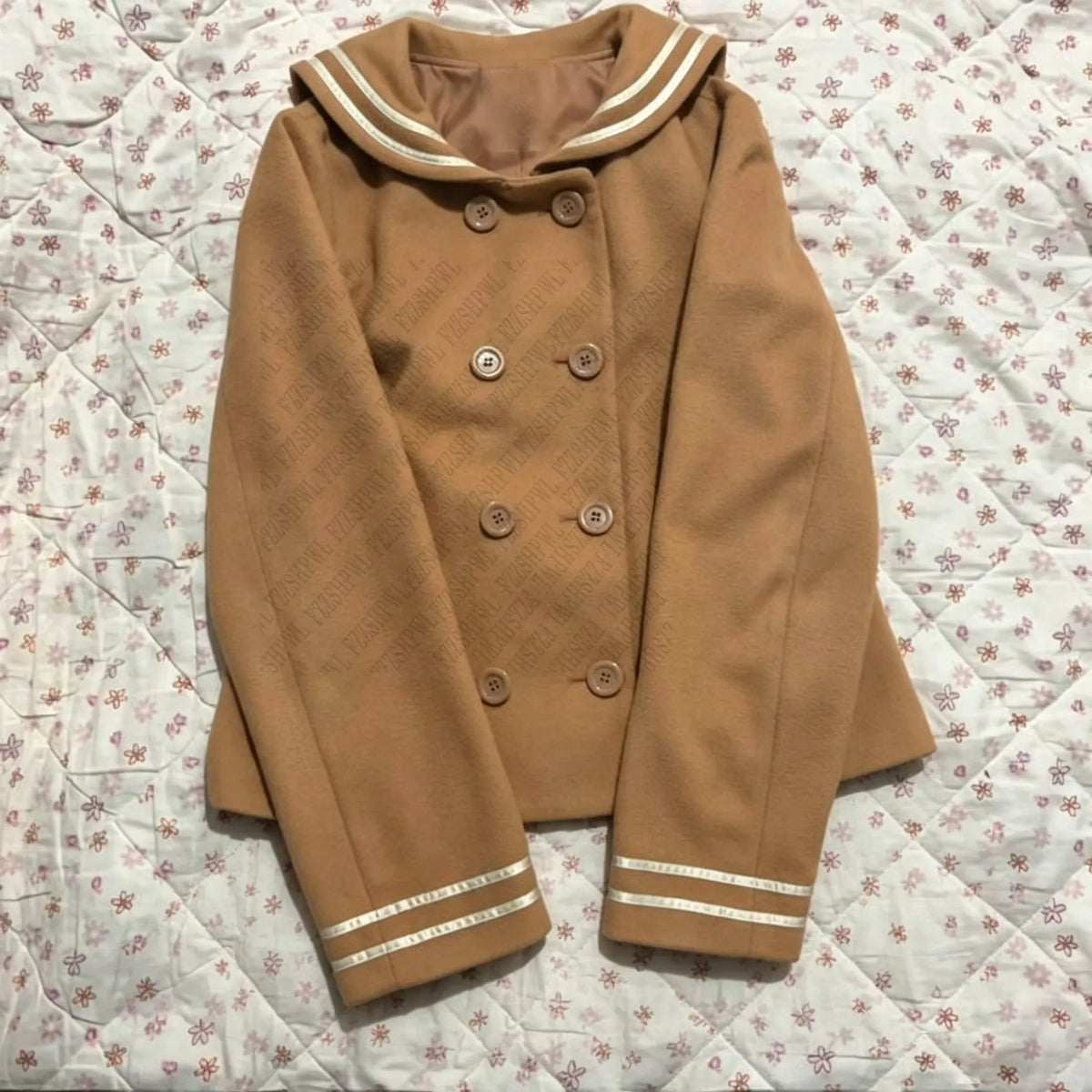 Y2K Women Clothing Slim Tide Doll collar Vintage Whimsical Coat Coquette Harajuku Sweet Cardigan Fashion Lolita Preppy Surcoat