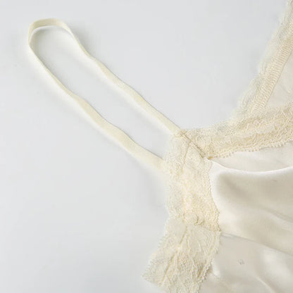 Lace Patchwork Button-up Camisole Fairycore Aesthetic Lace-up Sleeveless Tops Coquette V-neck Corset French Style Vest