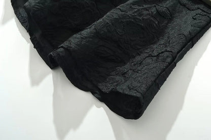 Vintage Jacquard Sling Sexy Dress For Women Thin Straps O Neck Low Waist A-line Mini Dresses Female Lace Up Back Summer Robe